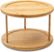 Bellsal Lazy Susan 2 Tier Turntable Cabinet Organizer Spice Rack Removable Spinning Tray Organizer for Kitchen Cabinet 10 Inch 360 Degree