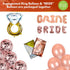 Bachelorette Party Decorations | Bridal Shower Supplies Kit - Bride To Be Sash, Cups, Straws, Veil, Banner, Balloons, Rose Gold Curtains & Decor Accessories