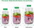 Fermentation Glass Weights 6-Pack with Easy Grip Handle for Wide Mouth Mason Jar Fermenting Sauerkraut, Pickles, Kimchi Vegetables, Canning supplies and More Home Fermented Foods Dishwasher safe