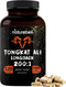 Tongkat Ali 200:1 as Long Jack Extract (Eurycoma Longifolia), 1000mg Per Serving, 120 Capsules, Supports Energy, Stamina and Immune System for Men and Women, Indonesia Origin, Non-GMO