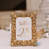 Gold Wedding Table Numbers Cards (1-30 + Head Table) 4x6" Double Sided Modern Calligraphy Foil Design Best for Receptions, Banquets, Caf©s, Restaurants & Parties by Merry Expressions