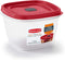 Rubbermaid Easy Find Lids 7-Cup Food Storage and Organization Container, Racer Red