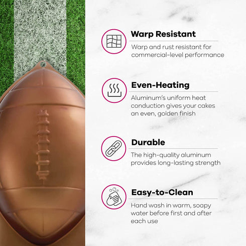 Wilton First & Ten Football Game Night Aluminum Cake Pan