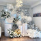 Beaumode DIY All White and Silver Balloon Garland Kit for Balloon arch Winter Wonderland Snowflake Christmas NYE Party Wedding 1ST Birthday Snowman Party backdrop Decoration (Silver and White)