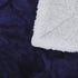 L'AGRATY Super Soft Sherpa Fleece Blanket, Microfiber Lightweight Plush Reversible Throw Blankets for Bed Couch Sofa Fuzzy Cozy Navy Cuddle Blankets Adults?50 x 60 inches, Navy?