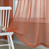 Terracotta Curtains 84 Inch Length for Living Room 2 Panel Sets Rod Pocket Sheer Curtains for Living Room Rust Burnt Orange Red
