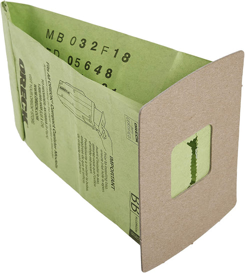 Oreck Buster B Canister Vacuum Paper Bags (8-Pack), AK1BB8A, Green