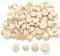 120 PCS Half Wooden Beads, Natural Split Wood Balls, Unfinished Half Round Wood Beads for DIY Projects Crafts (25mm, 20mm)