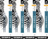 Zebra G-402 Stainless Steel Pen JK-Refill, Fine Point, 0.5mm, Black Ink, 8-Count