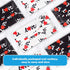 60PCS Disposable Fashion Face Masks Love Heart Print Valentine's Day Stylish Gift Unisex 3-Ply Covering Individually Packed for Adult Man Women