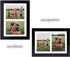 Golden State Art, 8.5x11 Black Wooden Picture Frame - White Mat for 2-5x7 Photos - Real Glass - Easel Stand for Landscape/Portrait Table Display - Home Decor - Gift for Families, Students, Friends
