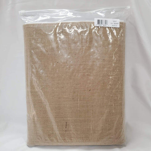 Greenland Home Burlap Bed Skirt, Natural, Full