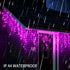 Dazzle Bright 360 LED Christmas Icicle String Lights, Light Up Christmas Decorations 8 Modes Fairy Lights for Outside Garden Patio Holiday Party (Purple)