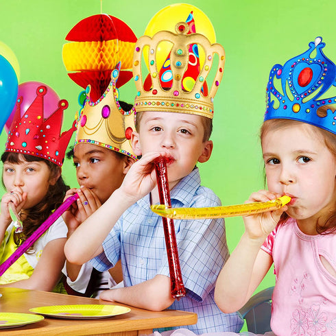 12 Pieces Foam Princess Tiaras Foam Crown Craft with 928 Pieces Gem Stickers Jewels Stickers 12 Gem Rings Party Favors