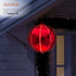 Alpine Corporation Hanging Christmas Ball Ornament with Chasing LED Lights, Plug-in Festive Indoor Holiday D©cor - 13-Inch - Red