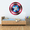 Captain America Shield Superhero Kids Boy Girls Marvel Avengers Bedroom Decal Wall Art Sticker Poster 48cm