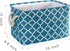 3 Pack Storage Basket Bins Foldable Shelf Basket Rectangular Fabric Organizer Bin Laundry Hampers Baskets for Nursery, Toys, Home Closet, Laundry15 x 11 x 9.8 in (Blue Green)