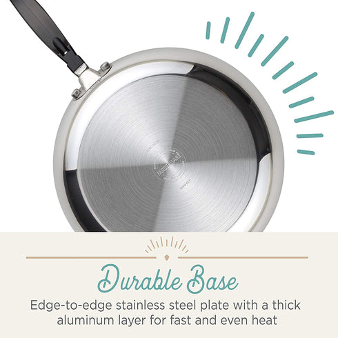 Farberware Classic Stainless Steel 2-Quart Covered Saucepan, Silver
