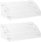 Clear Nail Polish Display Holder 2PCS 3 Layers, Yebeauty Acrylic Organizer Storage Tray Rack Stand Holder for Cosmetic Eyeglasses Lash Display