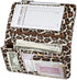 Zreal Server Book for Waitress, 5 X 9 Leopard Serving Books with Zipper Pouch, Magnetic Closure Pocket with High Volume, Cute Waitress Book Organizer with Money Pocket Fit Server Apron (Light Leopard)