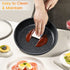 Ferlord Nonstick Frying Pan Skillet 9.5",100% PFOA &BPA free, Heating Quickly and Evenly Less Oil Fumes,Heat-Resistant Soft Bakelite Handle, 24cm Healthy Chef's Pan Suitable for All Stove
