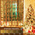 Ollny Curtain Lights LED Curtain Fairy Lights Outdoor, 6.6FT 8 Lighting Modes Window Wall Hanging String Lights Warm White with USB and Remote for Christmas Indoor Bedroom Wedding Party Easter Garden
