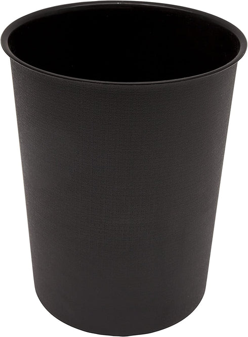 Kenney Storage Made Simple Plastic Waste Basket, Black