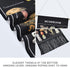 Mushroom Tapestry Black Background Tapestry Vertical Tapestry Illustrative Reference Chart Tapestry Wall Hanging for Room(12.8 x 51.2 inches)