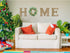 SY Super Bang Prelit Christmas Home Sign Decorations, Rustic Wall Sign Letter with Artificial Christmas Wreath, for Farmhouse Porch Home Office Holiday Decor - Indoor, Wooden.