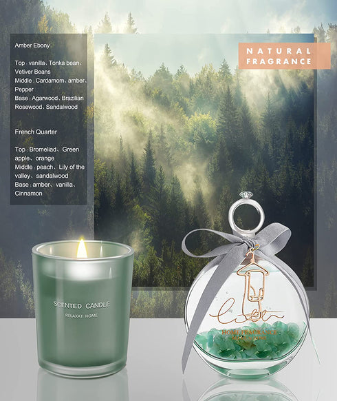 Birthday Gifts for Mom, Luxury Relaxing Scented Candles Gifts for Women Gift Box Basket Present for Wife Sister Best Friends, Unique Gifts Ideas for Her Christmas Wedding Engagement Valentine's Day