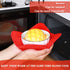 8 Pieces Bowl Holders Microwave Bowl Huggers Safe Bowl Pot Holder for Heat Soup, Food, Meals (Red)