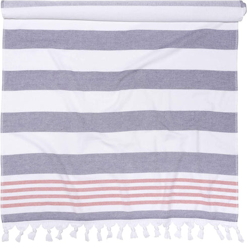 SUPERIOR Coastal Resort Oversized Beach Towel, 35x68, Baked Apple