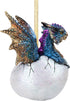 Design Toscano Hard Boiled Dragon Hatchling Holiday Ornament, 3.5", Full Color