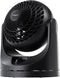 IRIS USA WOOZOO Oscillating Fan, Vortex Fan, Air Circulator, Desk Fan, Portable Fan, 3 Speed Settings, 7 Tilting Head Settings, 43ft Max Air Distance, Medium, Black