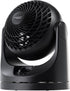 IRIS USA WOOZOO Oscillating Fan, Vortex Fan, Air Circulator, Desk Fan, Portable Fan, 3 Speed Settings, 7 Tilting Head Settings, 43ft Max Air Distance, Medium, Black
