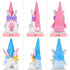 2PCS Bunny Easter Gnome Plush Easter Decorations Handmade Rabbit Dolls Easter Gifts for Kids Elf Home Ornaments for Living Room Easter Table Decor Spring Holiday Decor 14 Inches Pink and Blue