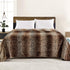 Viviland Flannel Fleece Blanket Throw Size 50x60, 280 GSM Lightweight Blanket for Couch Sofa Bed, Super Soft Cozy Warm Blanket, Leopard Print