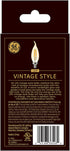 GE Vintage LED Light Bulb, Bent Tip, Warm Amber Finish, Dimmable, 60-Watt Replacement, E12 Candelabra Base, 2-Pack