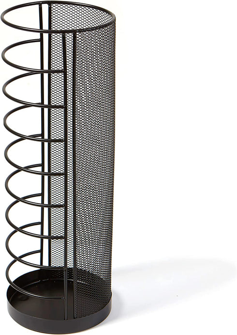 Mind Reader Mini Umbrella Stand Rack Holder for Home and Office, Black