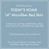 TODAY'S HOME Classic Tailored, Microfiber, 14" Drop Length Bed Skirt Dust Ruffle, Twin, Grey