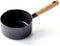 GreenPan Hudson Healthy Ceramic Nonstick, 1.75QT Saucepan Pot, Wood Inspired Handle, PFAS-Free, Dishwasher Safe, Black