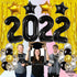 Black and Gold Graduation Decorations 2022 - Black 2022 Balloons, 40 Inch and Fringe Curtain | Class of 2022 Balloons Graduation Party Decorations 2022 | Class of 2022 Decorations, Graduation Balloons