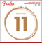 Fender Dura-Tone Coated Phosphor Bronze Acoustic Guitar Strings, 860CL .011-.052