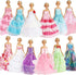 SOTOGO 12 Sets Doll Clothes for 11.5 Inch Girl Doll Handmade Doll Outfits Fashion Doll Dresses Party Wedding Dresses Doll Gowns