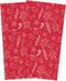 HELLOWINK Christmas Gingerbread Man Microfiber Kitchen Towels with Hanging Loop, Super Absorbent&Machine Washable Dish Towels Hand Towels for Home Kitchen Bars, 18 x 28 Inches, Red