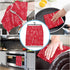 HELLOWINK Christmas Gingerbread Man Microfiber Kitchen Towels with Hanging Loop, Super Absorbent&Machine Washable Dish Towels Hand Towels for Home Kitchen Bars, 18 x 28 Inches, Red