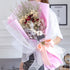 XYXCMOR Natural Dried Flowers Bouquet Real Touch Dried Roses with Stems Dried Baby's Breath Flowers with Dried Lavender Bundles for Wedding Home Farmhouse Table Centerpieces Vase Filler Decor