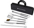 Home-Complete BBQ Grill Tool Set- Stainless Steel Barbecue Grilling Accessories with 7 Utensils and Carrying Case, Includes Spatula, Tongs, Knife