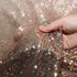 Poise3EHome 70-Inch Round Sequin Tablecloth for Party Cake Dessert Table Exhibition Events, Rose Gold