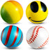 50 Mini Stress Balls Assortment - Bulk 2 Inch Soft Toy Variety Pack Stress Relief Balls, Squeezable Sensory Fidget Balls for Kids, Party Favors, Birthday Gifts for Boys & Girls
